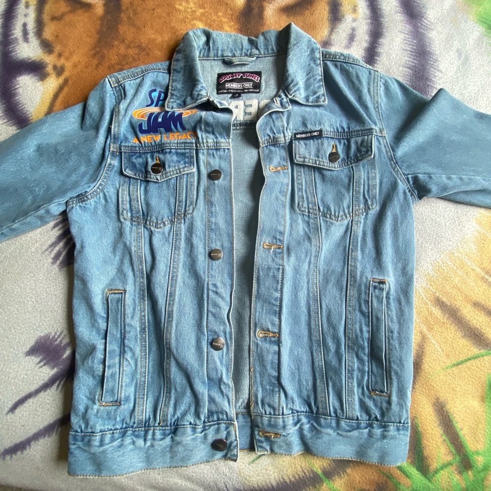 Members Only Space Jam A New Legacy Denim jacket
